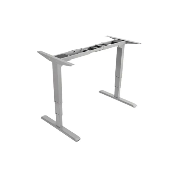 Mesa Electrica Ergonomica Altura Regulable Motor Dual Sin Tablero Color Estructura Gris Control Tactil Altura Desde 620mm-1280mm