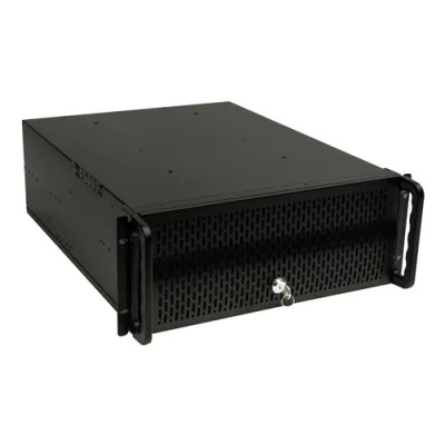 Caja Rack 19" 4u Unykach Uk4129 Frontal De Rejilla Con Llave