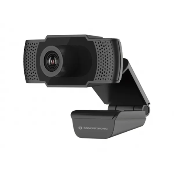 Webcam Fhd Conceptronic Amdis 1080p Usb 3.6mm 30 Fps Angulo Vision 90º Microfono Integrado