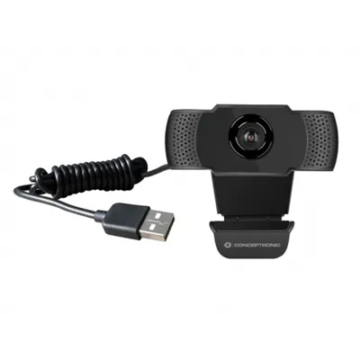 Webcam Fhd Conceptronic Amdis 1080p Usb 3.6mm 30 Fps Angulo