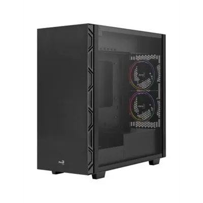 Caja Atx Semitorre Gaming Aerocool Flo Saturn Black Acepta Pb