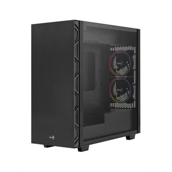 Caja Atx Semitorre Gaming Aerocool Flo Saturn Black Acepta Pb Atx Y Microatx Ocultacion De Cables Ex