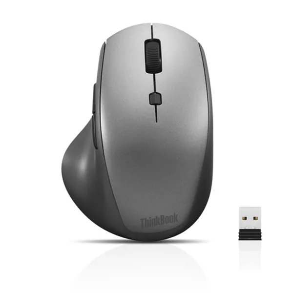 Mouse Lenovo Wireless Thinkbook Media 2.4ghz 7 Botones, Nano Receptor, Diseño Ergonomico