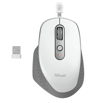 Mouse Trust Wireless Ozaa Recargable- Sensor Optico - 6 Botones