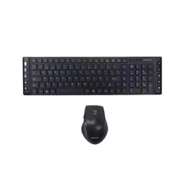 Pack Teclado Y Mouse Wireless Approx Mx430 Dise¥o Compacto 2.4ghz Usb Approx Color Negro