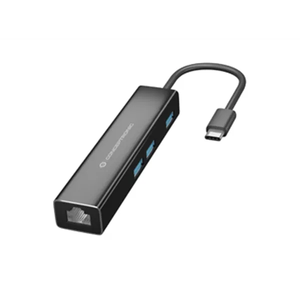 Adaptador Usb-c A Gigabit Ethernet Rj45 Conceptronic Con Hub Usb 3.0 3 Puertos