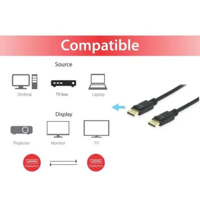 Cable Displayport A Displayport 1.4 8k 3m Equip 119253