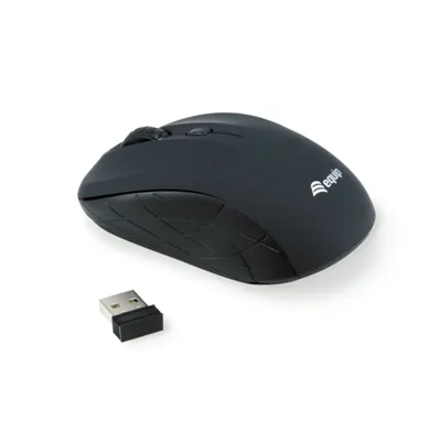 Mouse Equip Wireless Mini Life Optico 4 Botones Scroll Negro