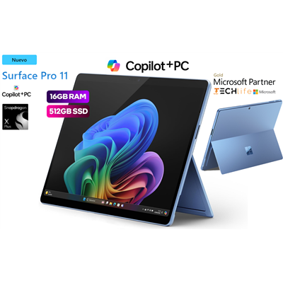 Microsoft Surface Pro 11 IA Copilot+PC 13" Zafiro - Snapdragon