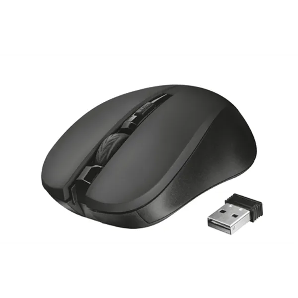 Mouse Trust Wireless Mydo Silent Black Alcance 10m Ambidiestro Microusb 21869