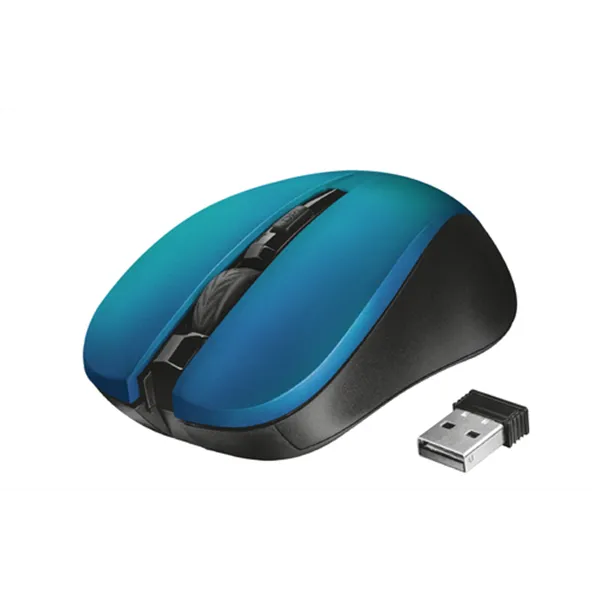 Mouse Trust Wireless Mydo Silent Blue Alcance 10m Ambidiestro Microusb 21870