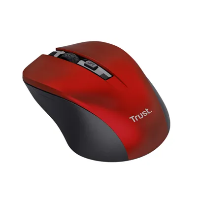 Mouse Trust Wireless Mydo Silent Red Alcance 10m Ambidiestro