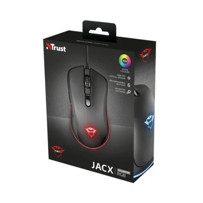 Mouse Trust Gaming Rgb Gxt 930 Jacx Rgb 6400dpi Hasta 8 Botones