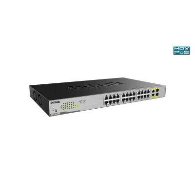 SWITCH NO GESTIONABLE D-Link DGS-1026MP 24P GIGA POE (370W) +
