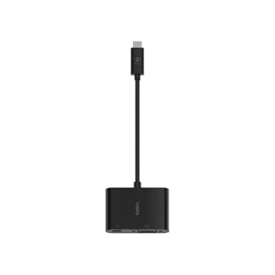 Adaptador Belkin Avc001btbk De Usb-c A Vga + Carga Color Negro