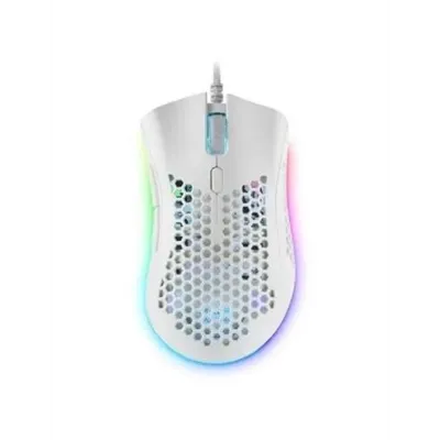 Mouse Mars Gaming Rgb Mmex Dise¾o Hive White 32kdpi Pixart