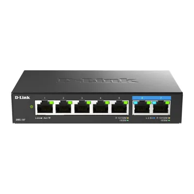 SWITCH NO GESTIONABLE D-Link DMS-107/E 5P GIGA+ 2P 2.5G