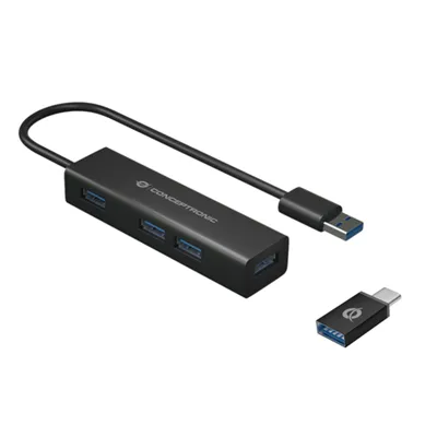 Hub Usb 3.0 Conceptronic Hubbies06b 4 Puertos Usb 3.0 Con