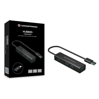 Hub Usb 3.0 Conceptronic Hubbies06b 4 Puertos Usb 3.0 Con