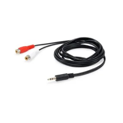 Cable Audio Mini Jack 3.5mm Macho A 2 Rca Hembra 2.5m