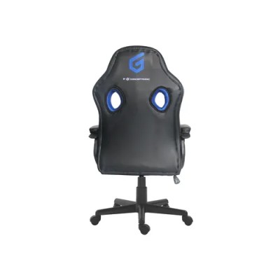 Silla Gamer Conceptronic Eyota03b Color Negro Detalles En Azul