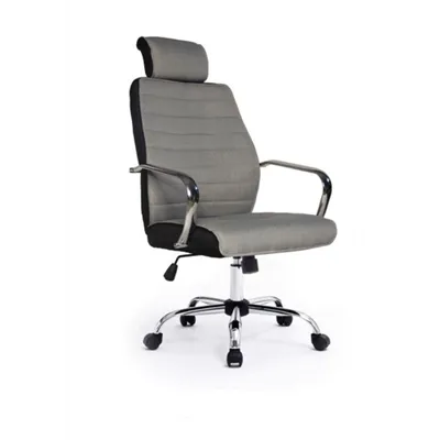 Silla De Oficina Equip Respaldo Medio Color Gris Recubrimiento