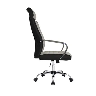 Silla De Oficina Equip Respaldo Medio Color Gris Recubrimiento