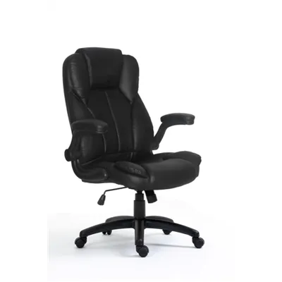 Silla De Oficina Ergonomica Equip Color Negro Recubrimiento Pu