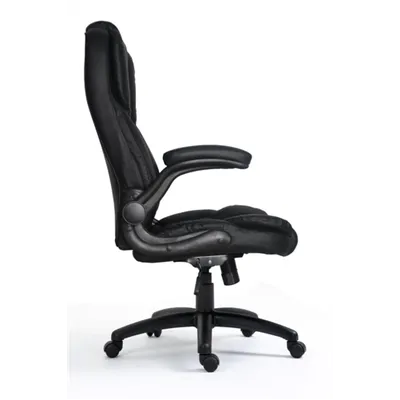 Silla De Oficina Ergonomica Equip Color Negro Recubrimiento Pu