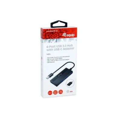 Hub Usb 3.2 Equip Life A 4 Puertos Usb 3.2 Incluye Adaptador