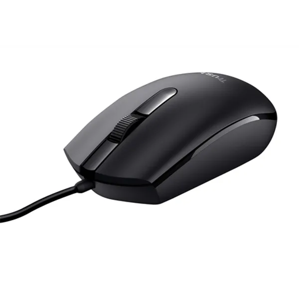 Mouse Trust Tm-101 Usb 3 Botones Y Rueda Desplazamiento 1200dpi Color Negro 24274