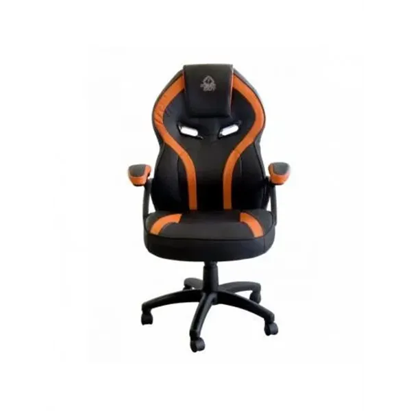 Silla Gamer Keep Out Xs200 Negra Con Detalle Naranja Espuma De Alta Densidad Reposabrazos Fijos