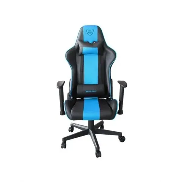 Silla Gamer Pro Keep Out Xspro-racing Black Detalle Blue T Reposabrazos 2d Cojin Lumbar Y Cervical