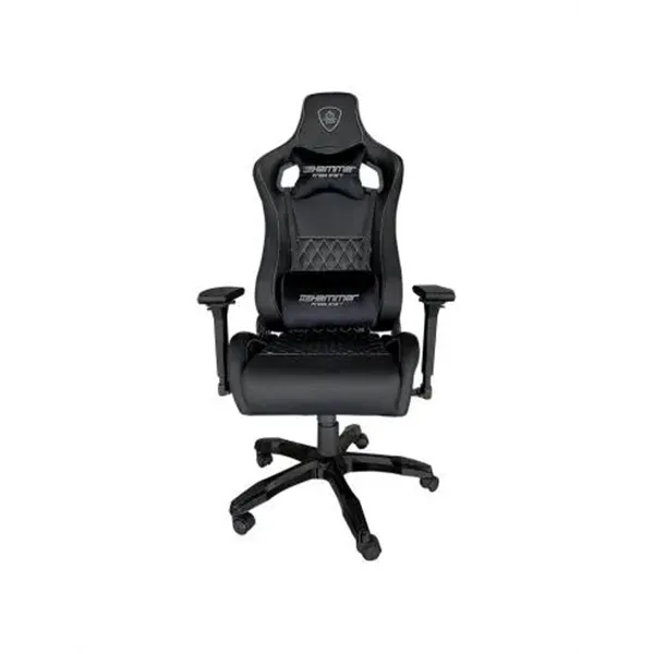 Silla Gamer Pro Keep Out Xspro Hammer Silver Black Cuero Sintetico De Alta Calidad Elevador 80mm Rep