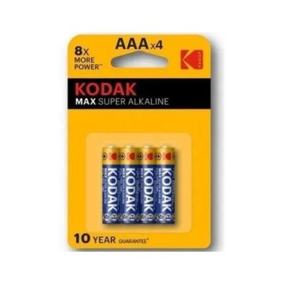 Pila Kodak Super Alcalina Max Lr03 Aaa Pack 4 (1150 Mah At 75