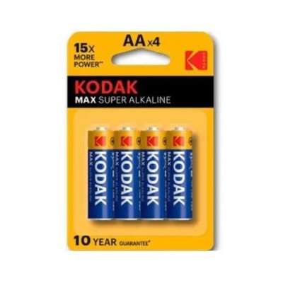 Pila Kodak Super Alcalina Max Lr6 Aa Pack 4 ( 2800 Mah At 75