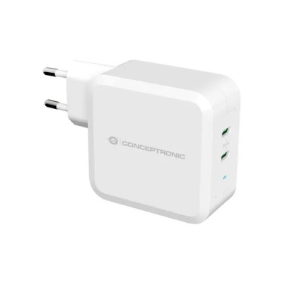 Cargador De Pared Quick Charge Pd 2 Puertos Usb-c Conceptronic