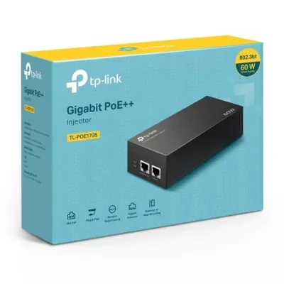 POE INJECTOR TP-Link POE170S 2P GIGBIT 60W PASA DATOS Y