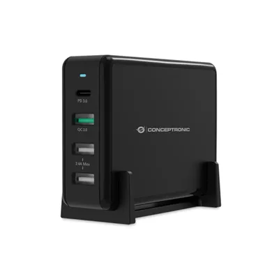 Cargador De Sobremesa Conceptronic Quick Charge Pd 4 Puertos 3