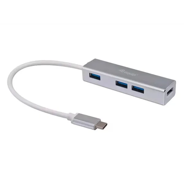 Hub Usb-c 3.1 Equip Life 4 Puertos Usb 3.0 Tipo A Carcasa De Aluminio