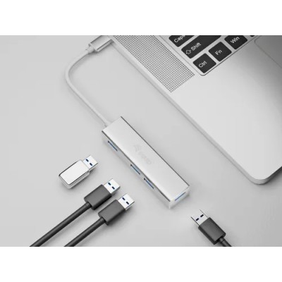 Hub Usb-c 3.1 Equip Life 4 Puertos Usb 3.0 Tipo A Carcasa De