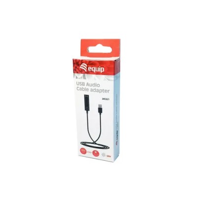 Adaptador Usb Equip Life A Jack 3.5" Hembra A Usb Con Control