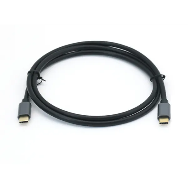 Cable Usb-c Macho Usb-c Macho Usb 3.2 0.5m Transferencia 10g 5a (100w) Color Negro