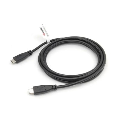 Cable Usb-c A Usb-c Macho 2m Transferencia 480mbps Color Negro