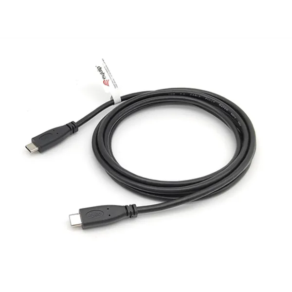 Cable Usb-c A Usb-c Macho 2m Transferencia 480mbps Color Negro