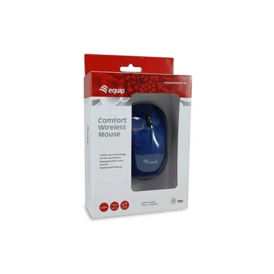 Mouse Equip Wireless Comfort Mouse 1200dpi Color Azul