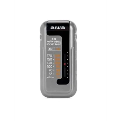 Radio Analogica Mini Aiwa R-22sl Am/fm Hyperbass Color Silver