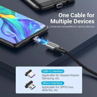 Cable USB 2.0 Vention CQNHD/ USB Macho/ MicroUSB Macho - USB