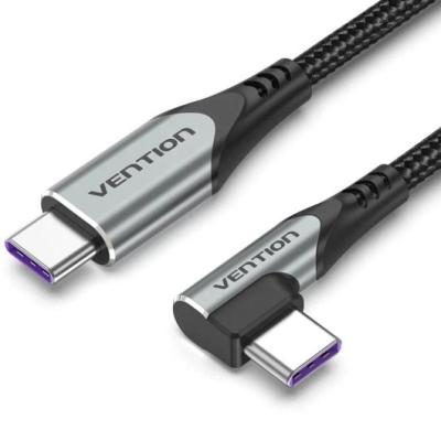 Cable USB 2.0 Tipo-C 90º Vention TAKHF/ USB Tipo-C Macho - USB