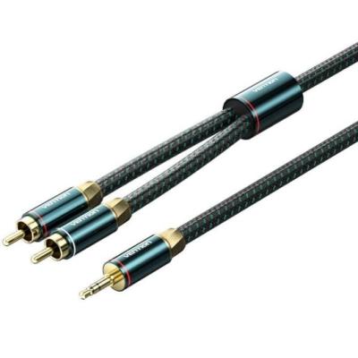 Cable Audio Vention BCSGF/ 2x RCA Macho - Jack 3.5 Macho/ 1m/